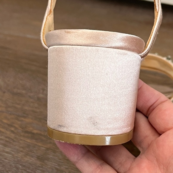 Badgley Mischka Pink Embellished Sandals - Picture 7 of 13